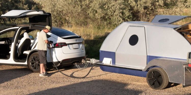 Recharge Your Car with This Colorado Teardrops Camper Made for Electric Vehicles