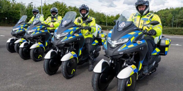 Police and First Responders to Receive Three-Wheel Electric Motorcycles