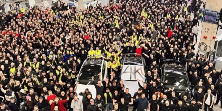 Tesla’s Giga Berlin Achieves 4,000 Electric Vehicle Production Per Week Milestone