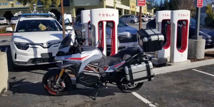 Tesla Superchargers Now Offering Charging for Long-Range Electric Motorcycles