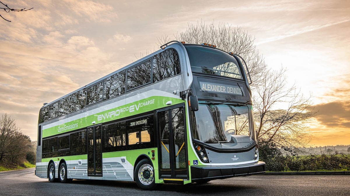 Seattle double-decker electric buses