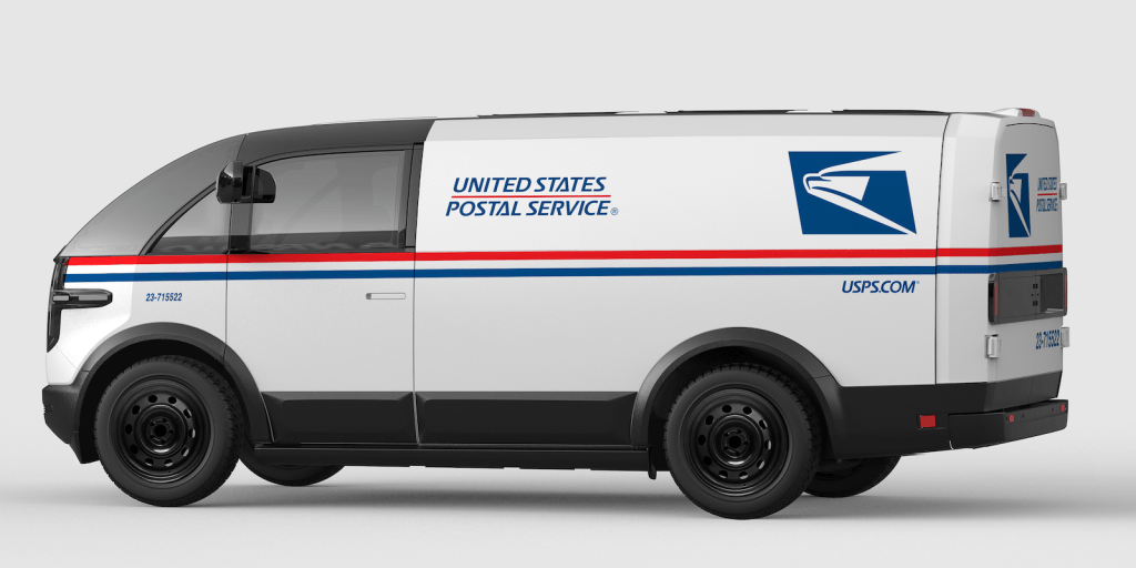 Canoo USPS electric delivery van