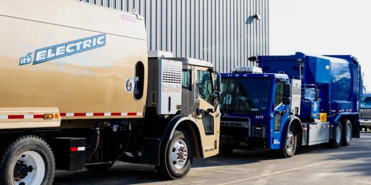 Mack Electric LR is Wisconsin’s first electric garbage truck